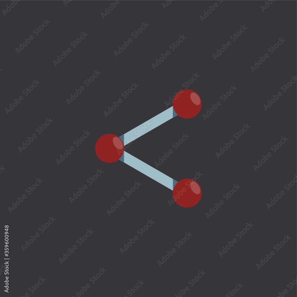 A share icon illustration. A share icon illustration.