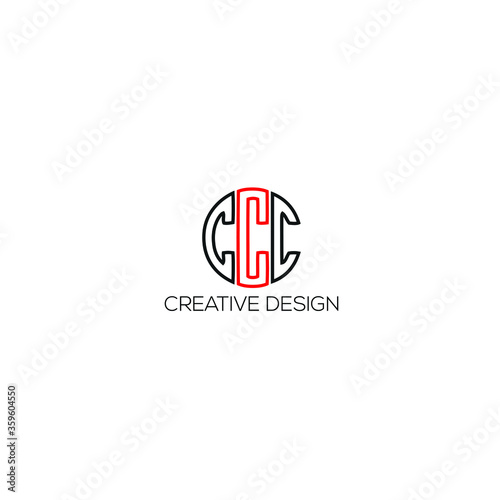 Letter CCC Logo. C Letter Design Vector 