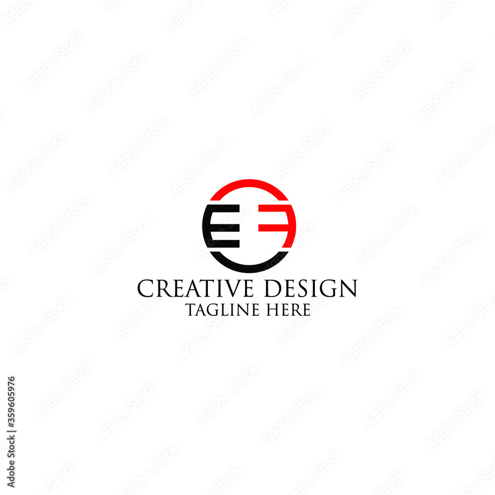 Abstract Letter ef logo design template. Abstract Letter ef logo design template.