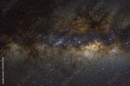 Stars and galaxy outer space sky night universe black starry background of shiny starfield  © Iuliia Sokolovska
