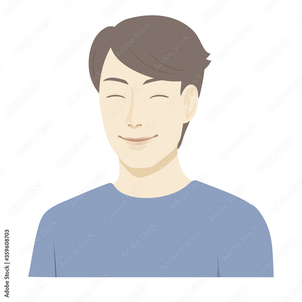 男性のイラスト / 笑顔
男性のイラスト / 笑顔