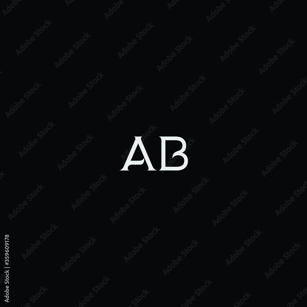 Abstract Letter AB logo design template. Abstract Letter AB logo design template.