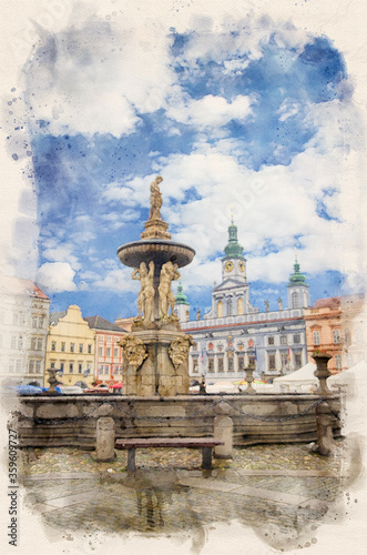 Fotografie CESKE BUDEJOVICE, CZECH REPUBLIC