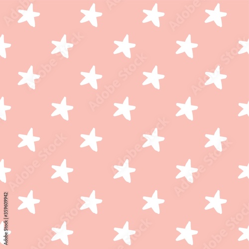A seamless starfish background illustration.