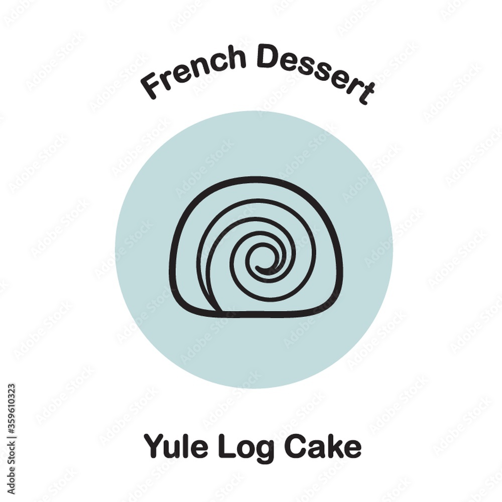 Yule log cake Yule log cake