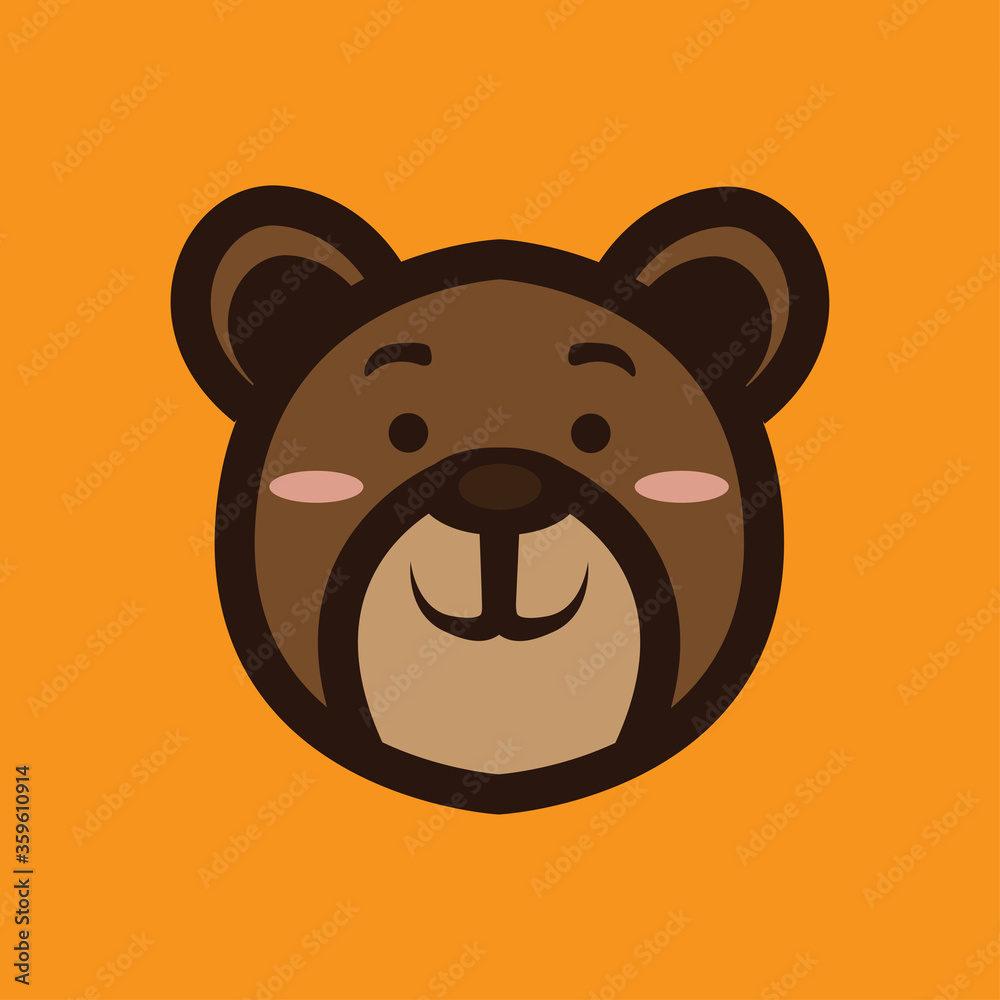 Bear head vector Illustration Bear head vector Illustration