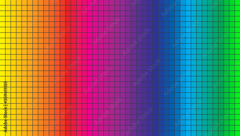 Abstract pixel background illustration. Color spectrum colorful squares background.
