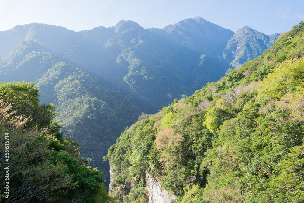 Zhuilu Old Road in Taroko National Park, Xiulin, Hualien, Taiwan.