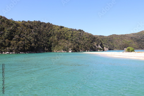 Banc de sable du parc Abel Tasman  Nouvelle Z  lande 