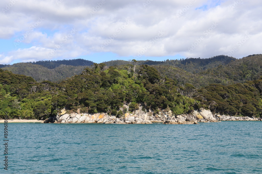 Littoral du parc Abel Tasman, Nouvelle Zélande