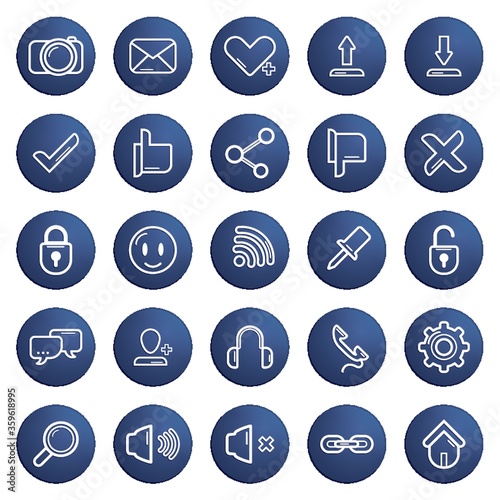 collection of social media icons