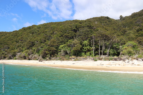 Plage du parc Abel Tasman, Nouvelle Zélande 