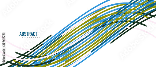 Аbstract moving colorful lines vector backgrounds for cover, placard, poster, banner or flyer