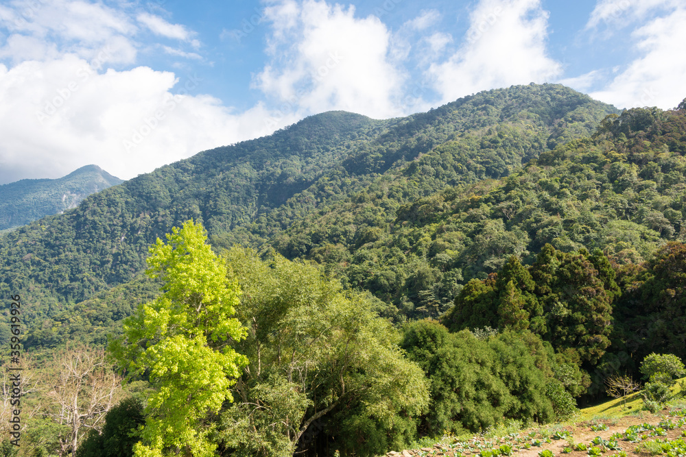 Beautiful scenic view from Dali Village in Taroko National Park, Xiulin, Hualien, Taiwan.