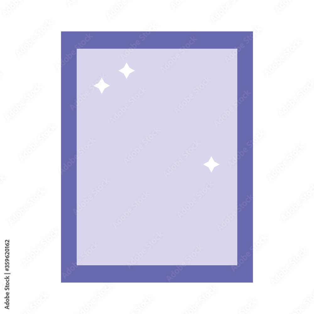 Isolated home frame mirror vector design Isolated home frame mirror vector design