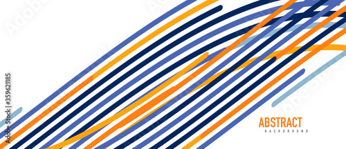Abstract moving colorful lines vector backgrounds for cover, placard, poster, banner or flyer