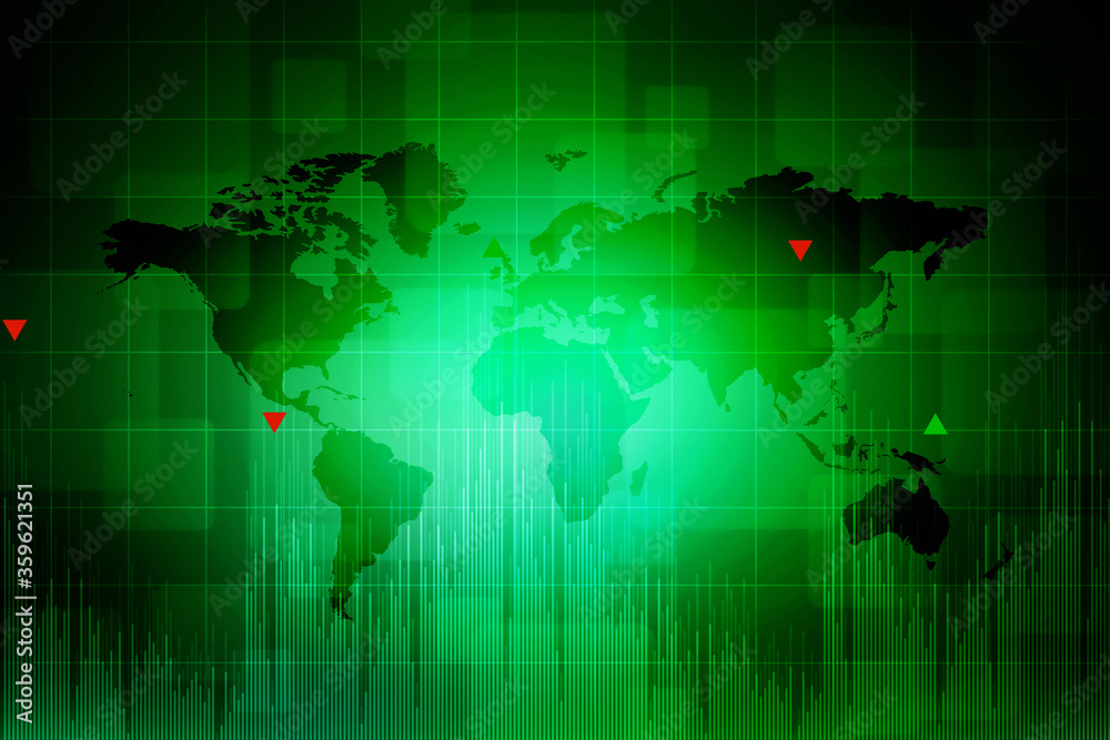 2d rendering Stock market online business concept. business Graph 2d rendering Stock market online business concept. business Graph