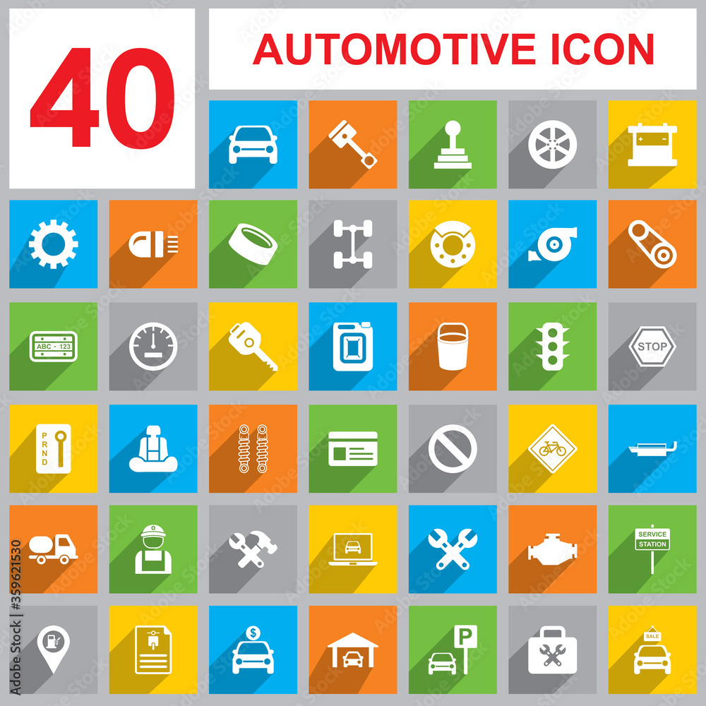 Automotive Icon Vector Automotive Icon Vector