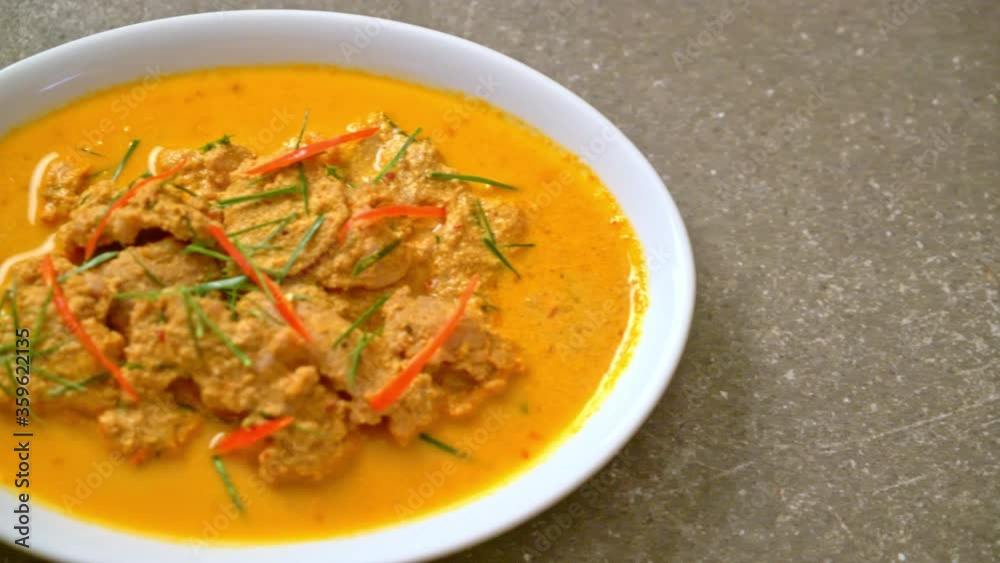 Thai Meal Kit panang curry with pork - Thai food style Thai Meal Kit panang curry with pork - Thai food style