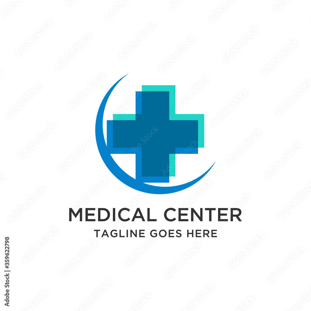 Fototapeta premium Medical Health and Pharmacy Logo Design Template