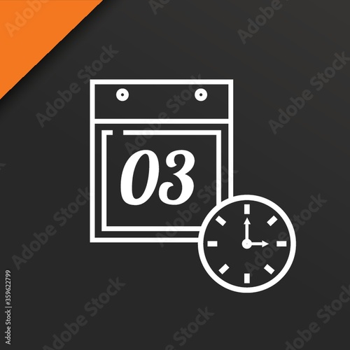 calendar and clock
