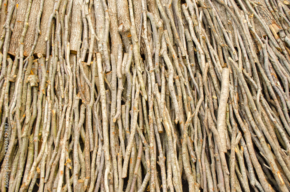 Chopped wood for the fireplace close-up. Wooden logs. Autumn natural background. Copy space. Selective focus image. Chopped wood for the fireplace close-up. Wooden logs. Autumn natural background. Copy space. Selective focus image.