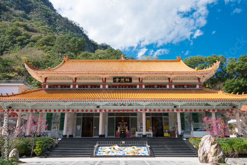 Xiangde Temple at Tianxiang Recreation Area in Taroko National Park, Xiulin, Hualien, Taiwan. © beibaoke