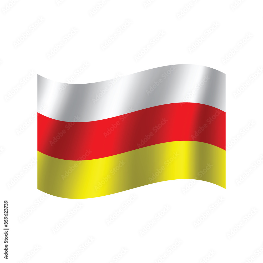 Fototapeta premium South ossetia flag. Simple vector. National flag of South ossetia