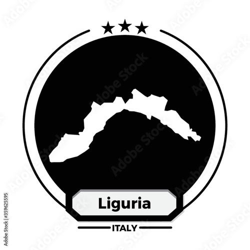 liguria map label