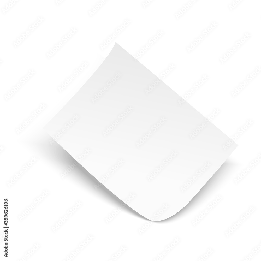 Blank A4 flyer poster on white background. Vector Blank A4 flyer poster on white background. Vector