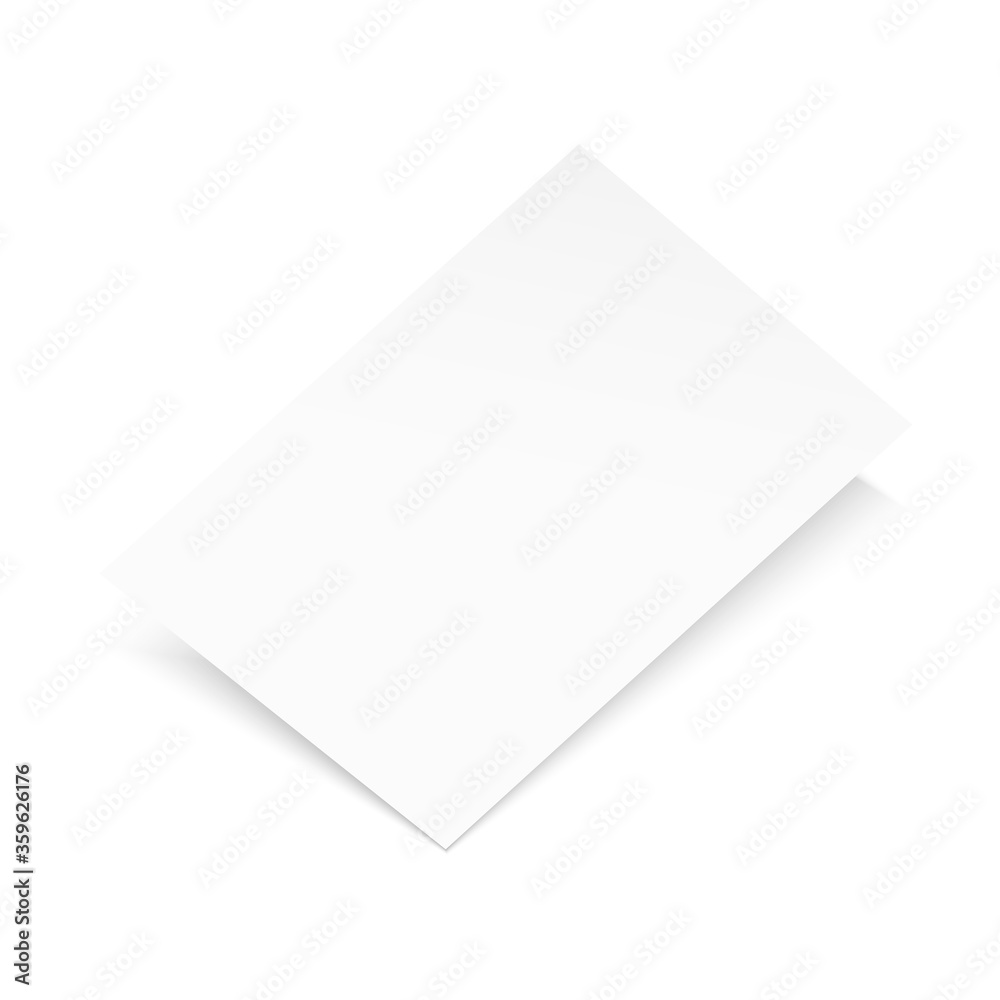 Blank A4 flyer poster on white background. Vector Blank A4 flyer poster on white background. Vector