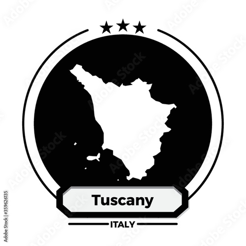 tuscany map label