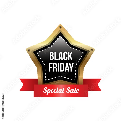 black friday sale label