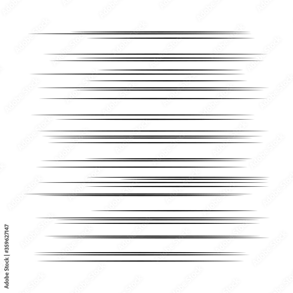 Comic horizontal speed lines background Comic horizontal speed lines background