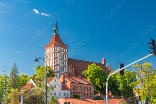 Fototapeta Naklejka Na Ścianę i Meble -  Cathedral Basilica of St. James in Olsztyn, Poland.