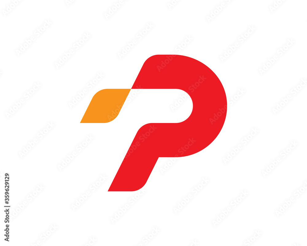 Letter P logo template vector Letter P logo template vector
