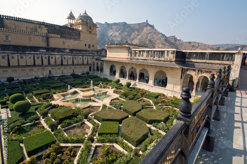 Photography inside view of amber palace jaipur rajasthan india