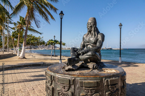 Santa Marta, Colombia -Statue of a Tayrona man photo