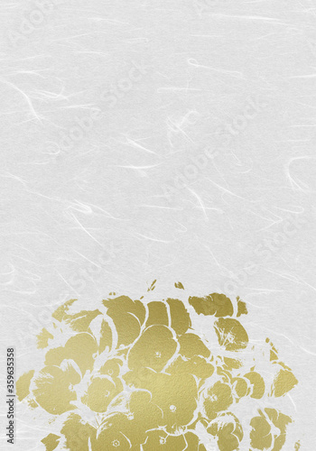 和紙_花のイメージ_白金