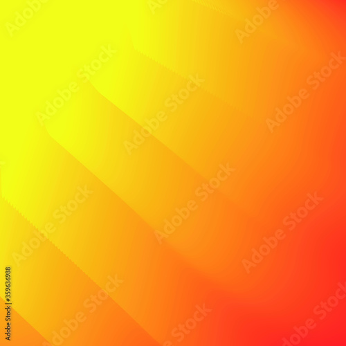 Orange and Yellow waves concept. Smooth yellow lines. Simple design for web or app. Bright color backdrop. Soft gradient. Vector illustration.
