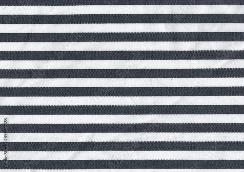 Black and white striped fabric texture