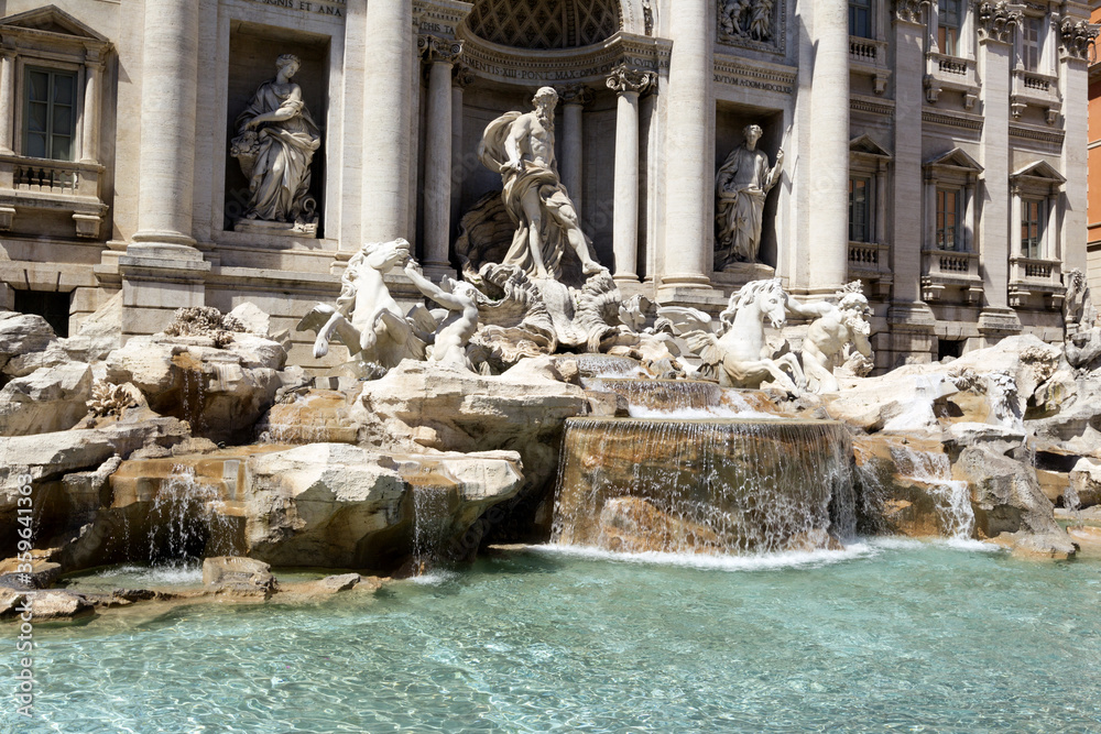 The Trevi fountain in Rome., Italy