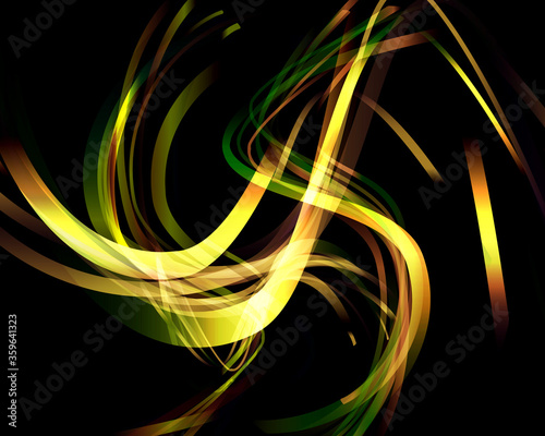 Abstract background vector.Background with dynamic movement of free lines。