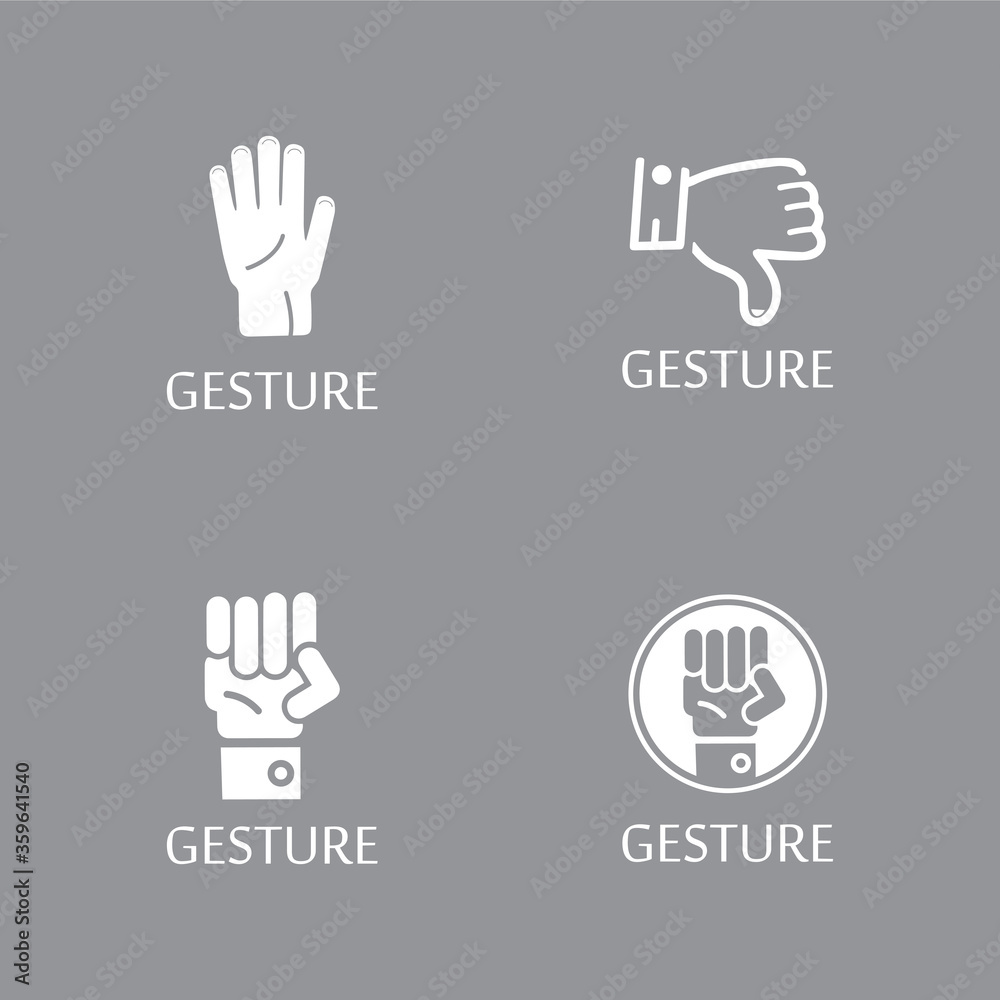 Hand gestures and sign language isolated Hand gestures and sign language isolated
