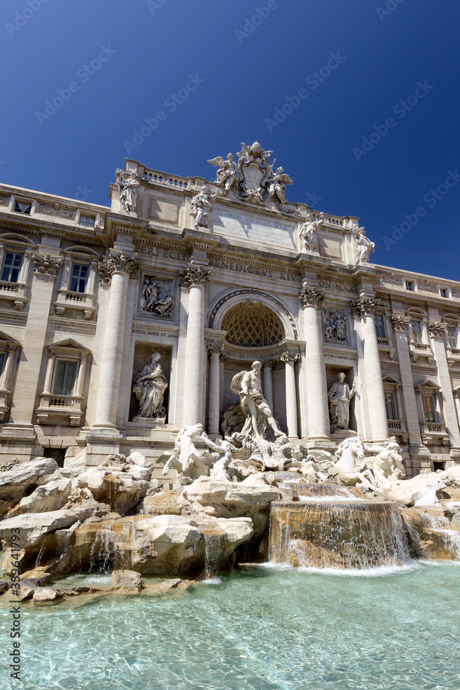 The Trevi fountain in Rome., Italy