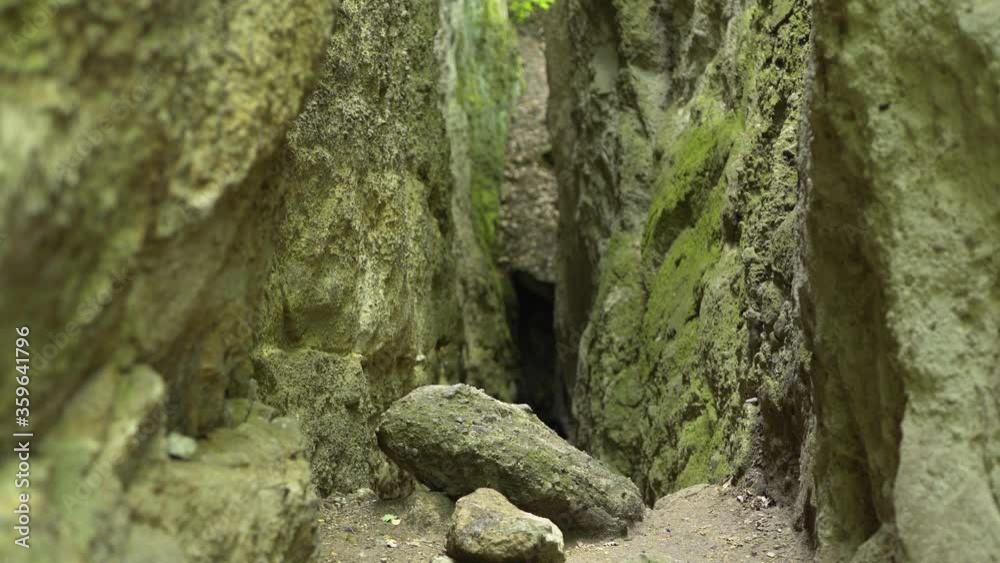 Vasas-szakadek, cave in the Visegrad mountains. Vasas-szakadek, cave in the Visegrad mountains.