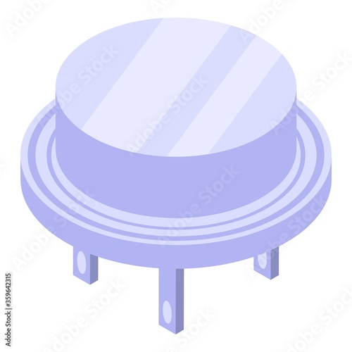 Audio solder icon. Isometric of audio solder vector icon for web design isolated on white background
