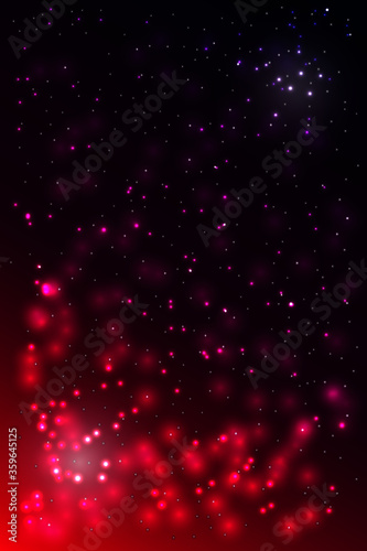 space illustration with bright shining stars