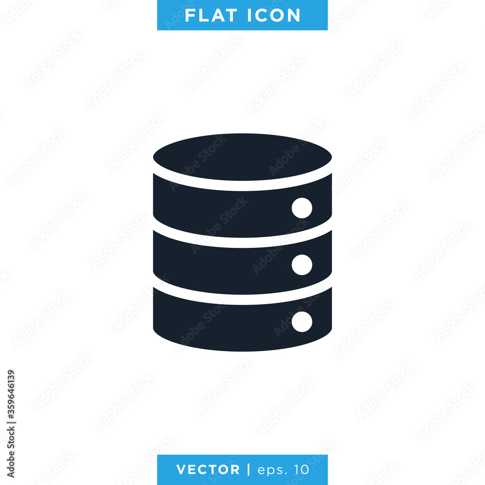 Database Server Icon Vector Design Template Database Server Icon Vector Design Template
