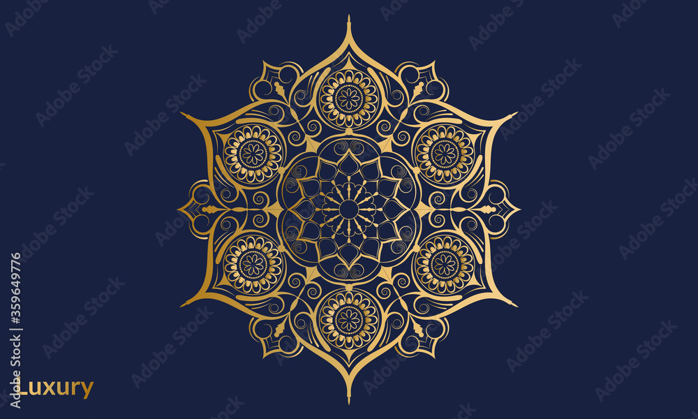 New luxury mandala background free vector. New luxury mandala background free vector.